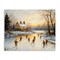 Stupell Industries Vintage Winter Ice Skaters Canvas, design by Arlington Prints